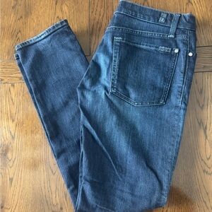7 For All Mankind Dark Blue Skinny Jeans